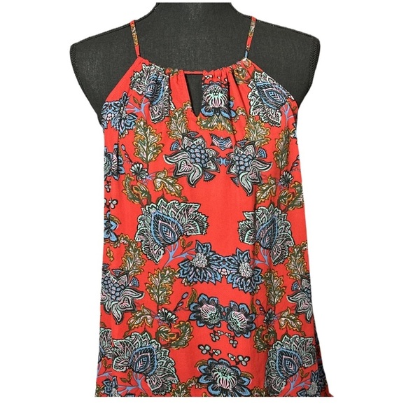 Collective Concepts Krissa Keyhole Halter Sleeveless Blouse Sz M Summer Chic - Picture 5 of 7